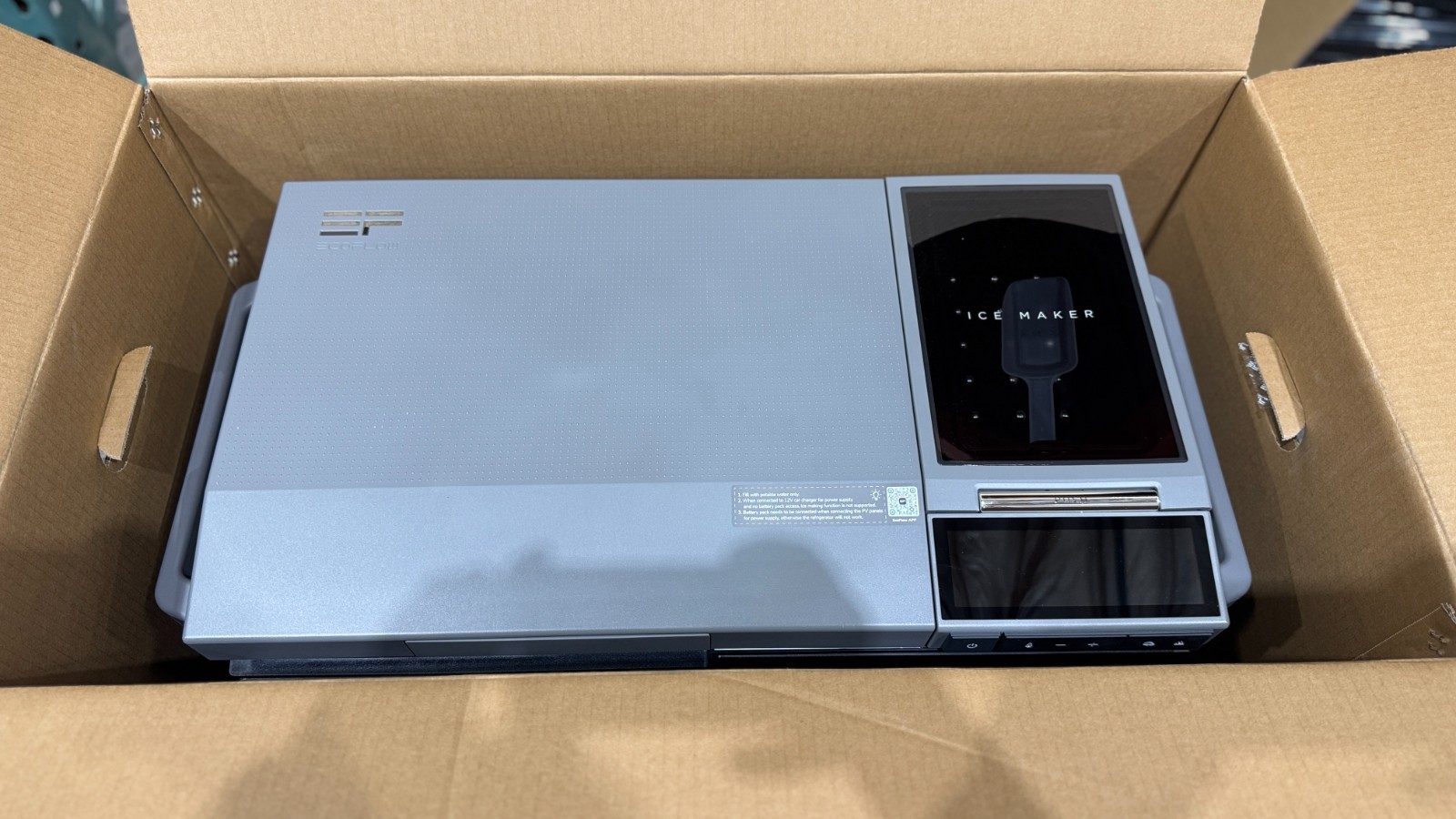 EcoFlow GLACIER Portable Fridge Freezer Ice Maker OPEN BOX