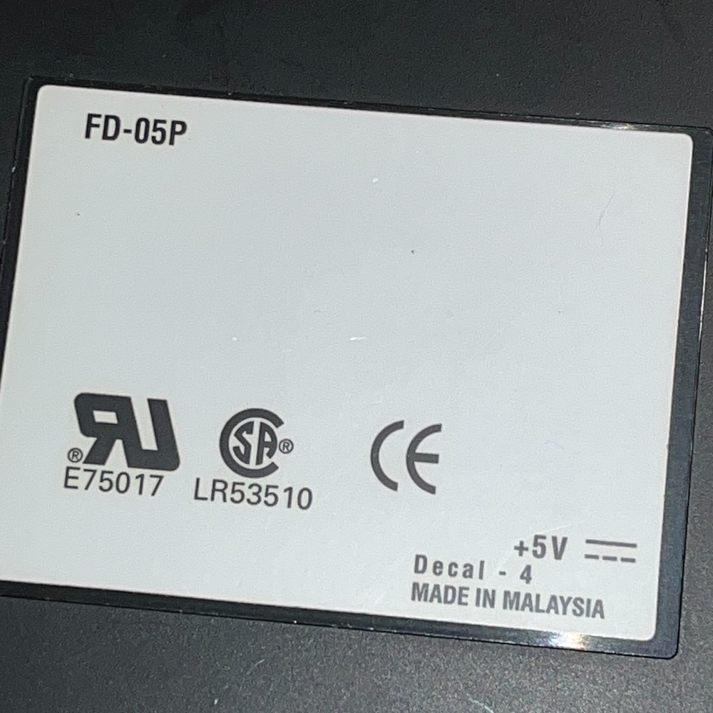 External 3.5" Floppy Disc Drive FD-05P UNTESTED/AS-IS