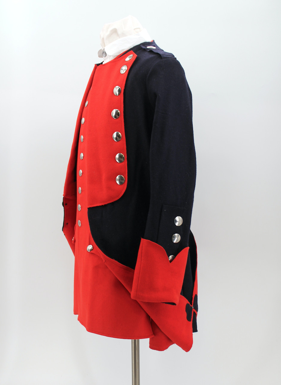 French & Indian War Blue & Red Regimental Coat Size 46 / XL
