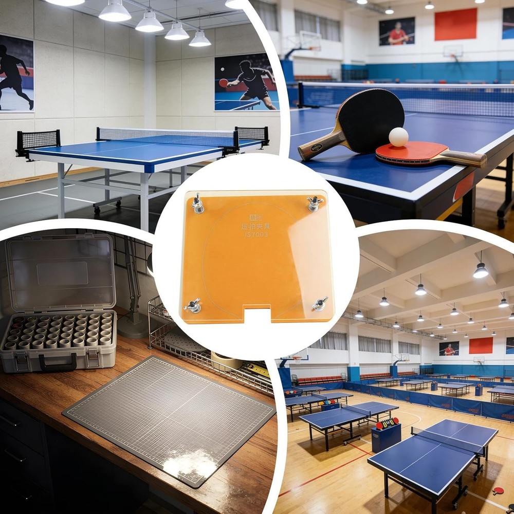 Table Tennis Paddle Press Tool – Precision Pingpong Racket Press Balancer