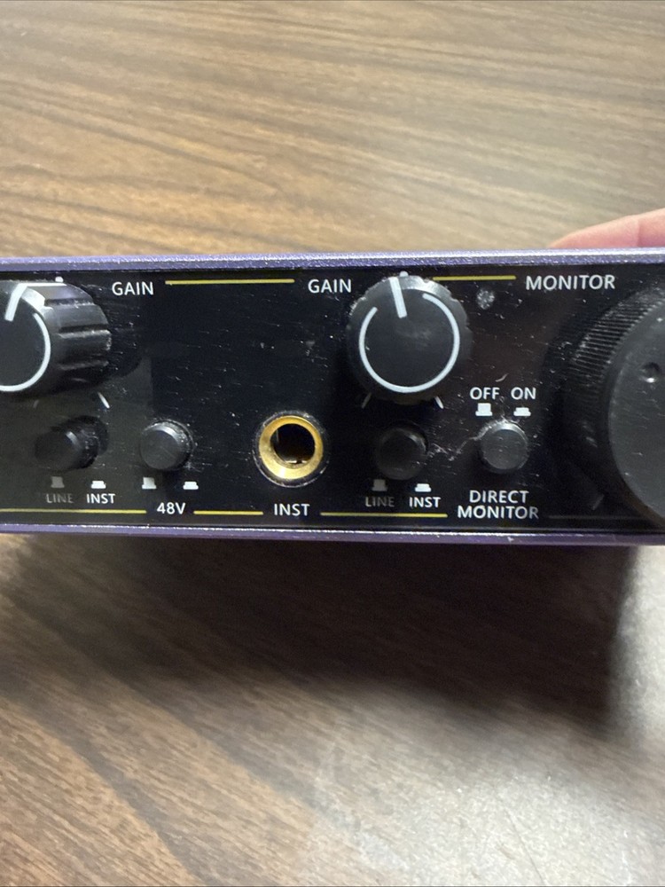 Ueteto Like Focusrite 2i2 Purple 2-Channel USB Audio Interface