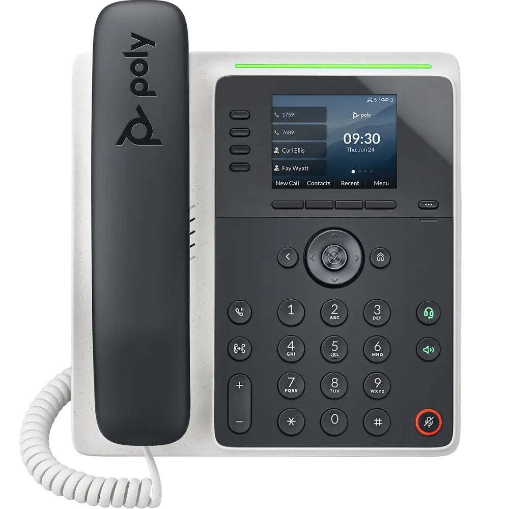 Poly Edge E220 IP Phone (2200-86990-025, 82M87AA) - New w/1-Year Warranty