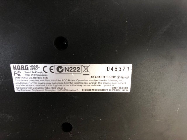 KORG KPC-1 Black padKONTROL MIDI Studio Controller No Adapter fast ship