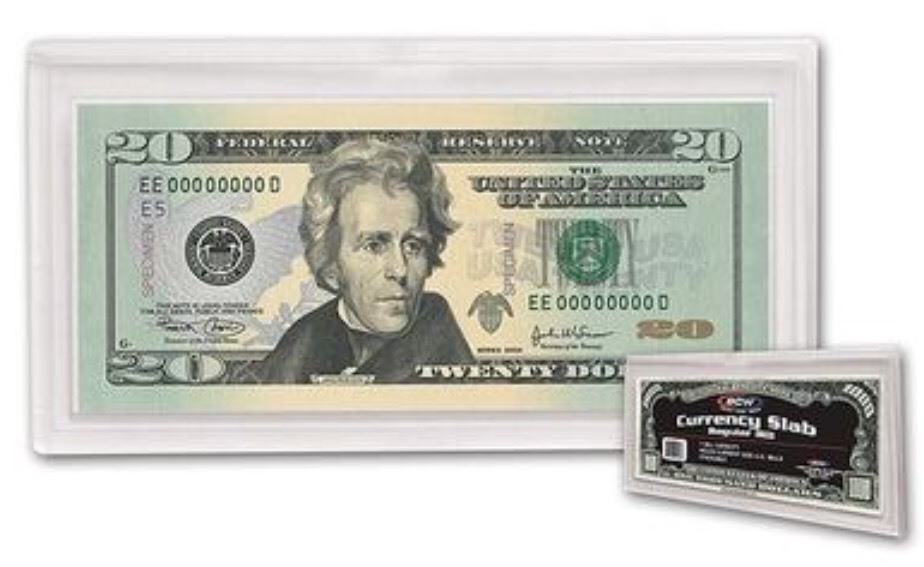 BCW Deluxe Currency Slab - Regular Bill (#CS09)