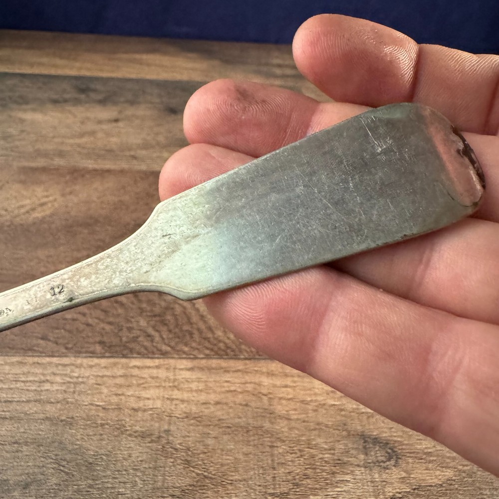 Garrett & Son Silverplated Tablespoon Unknown Pattern Monogrammed