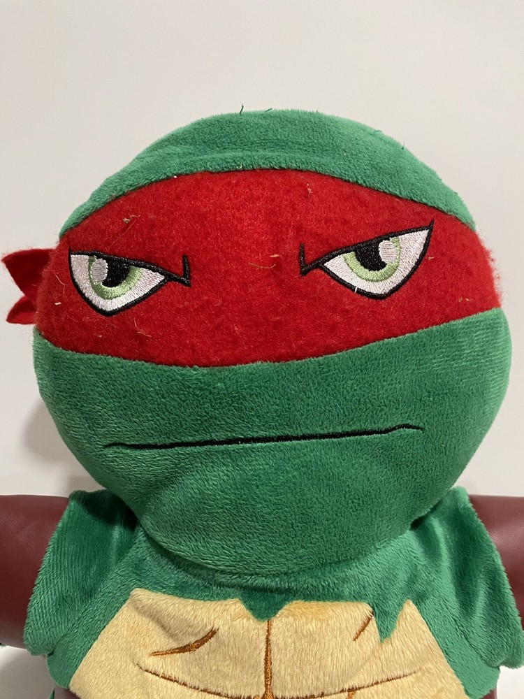 TMNT Raphael Plush Backpack. Okay Condition