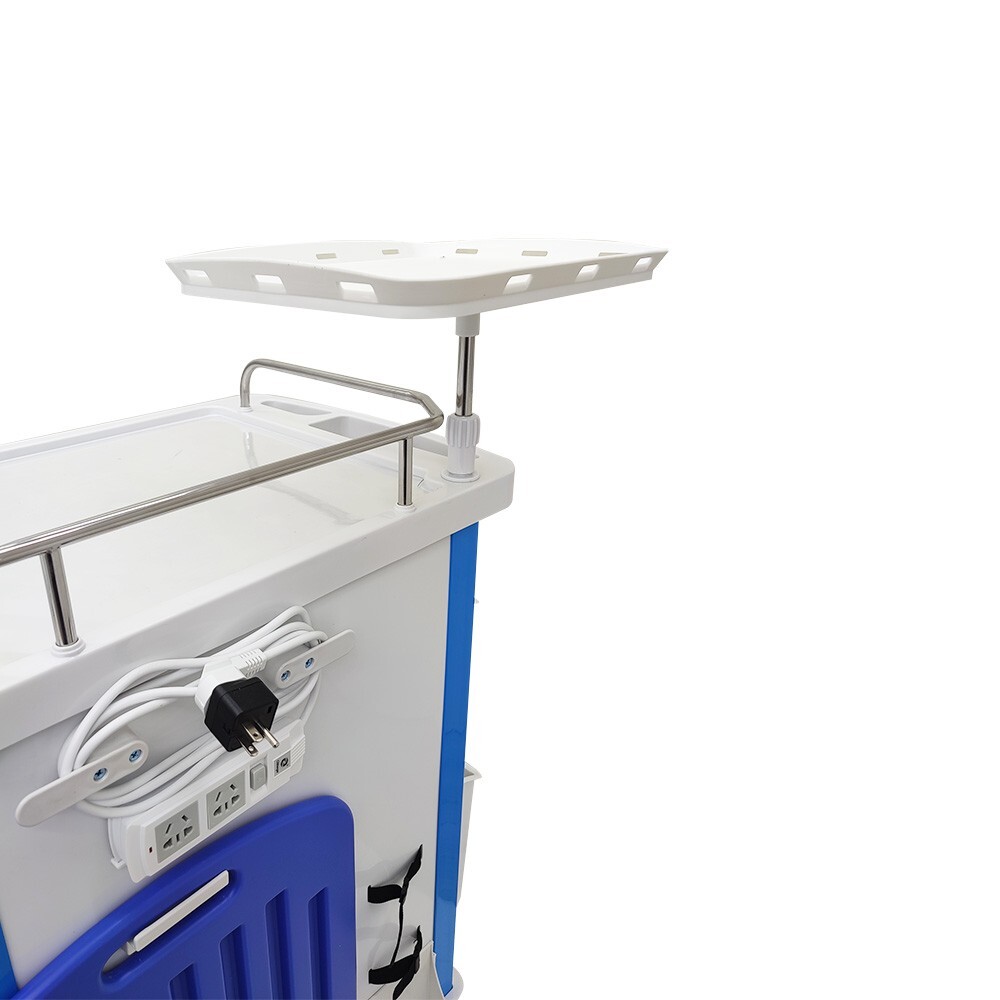 Anesthesia Emergency Treatment Trolley Medicine Medical Cart ABS Plastic