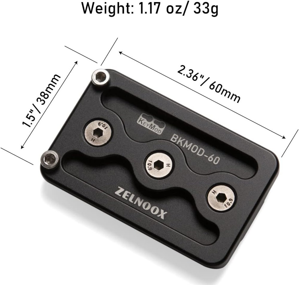 Precision Machined Keymod to Arca Quick Release Adapter for Ultimate Stability