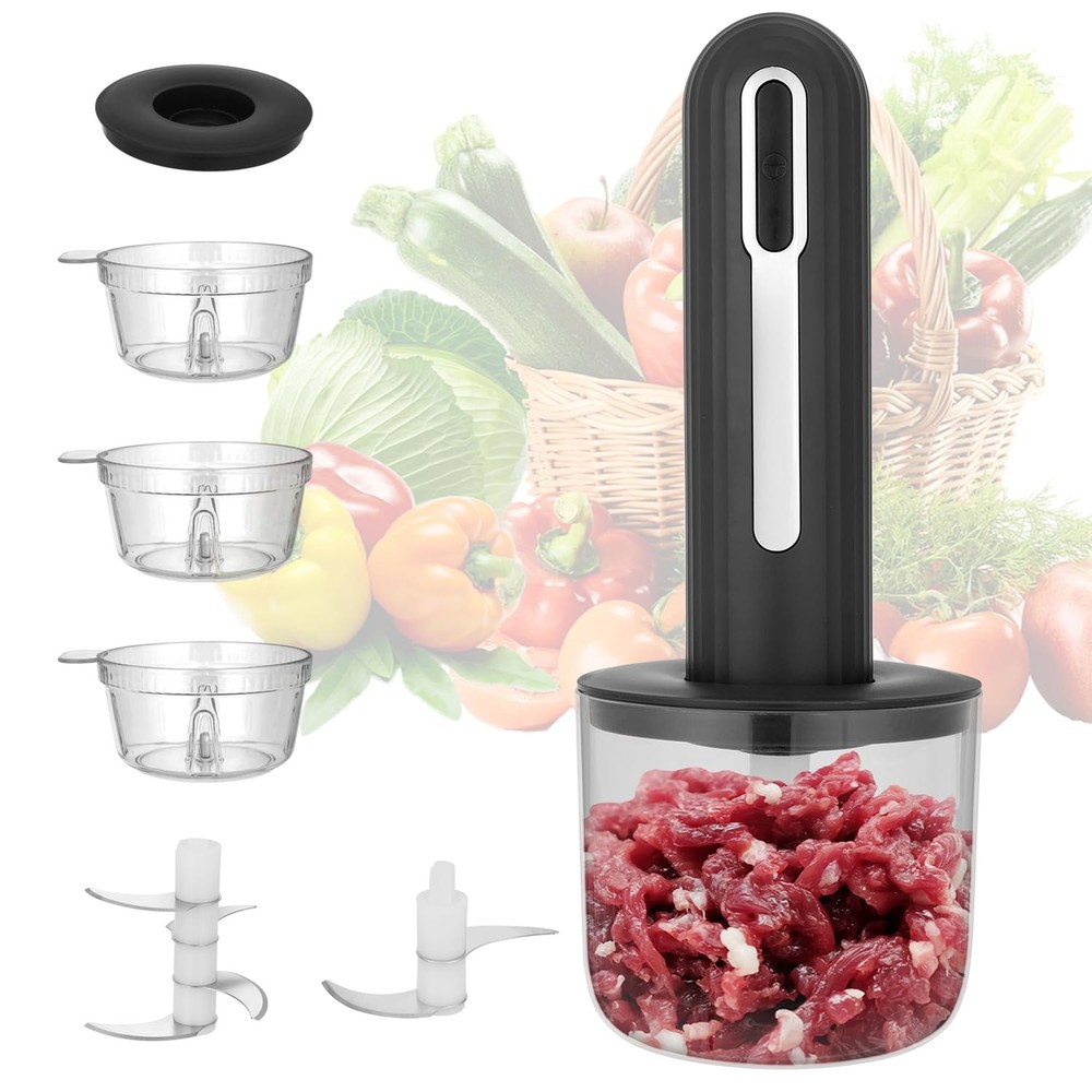 MINI Cordless Food Processor Electric Vegetable Chopper,USB Rechargable Compa...