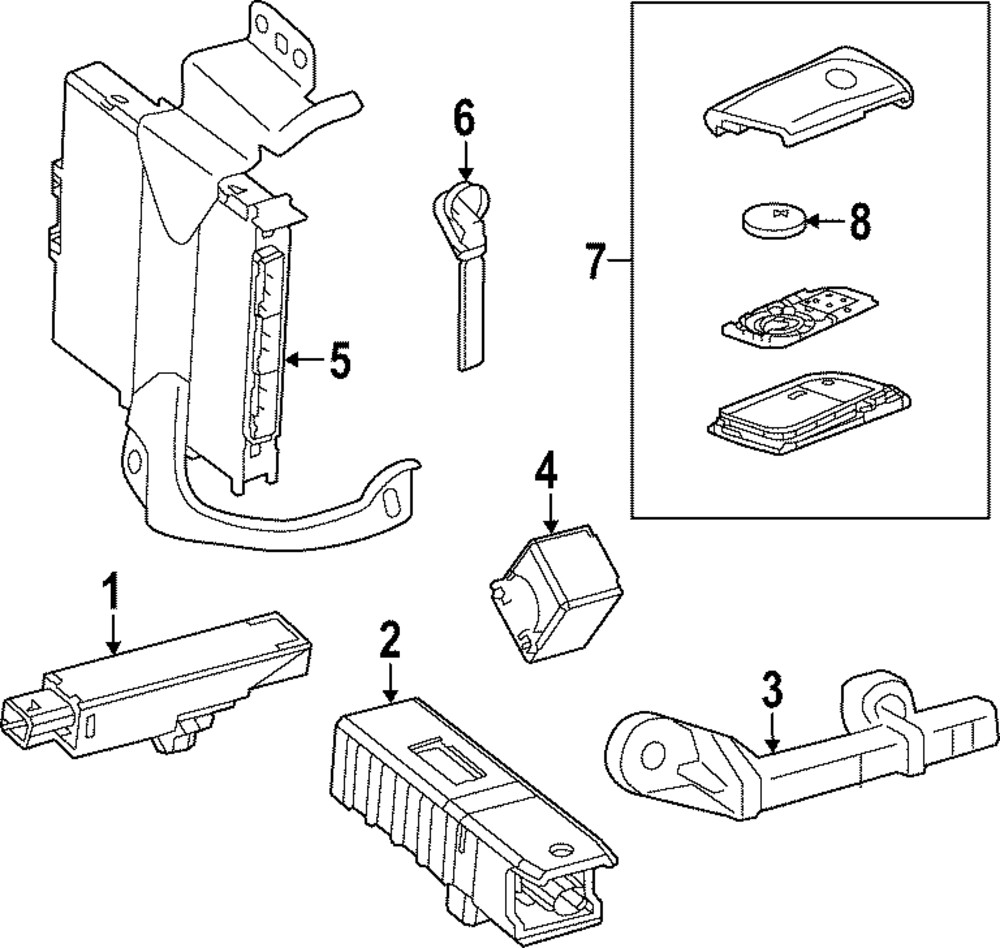 Genuine Lexus Key 69515-33150