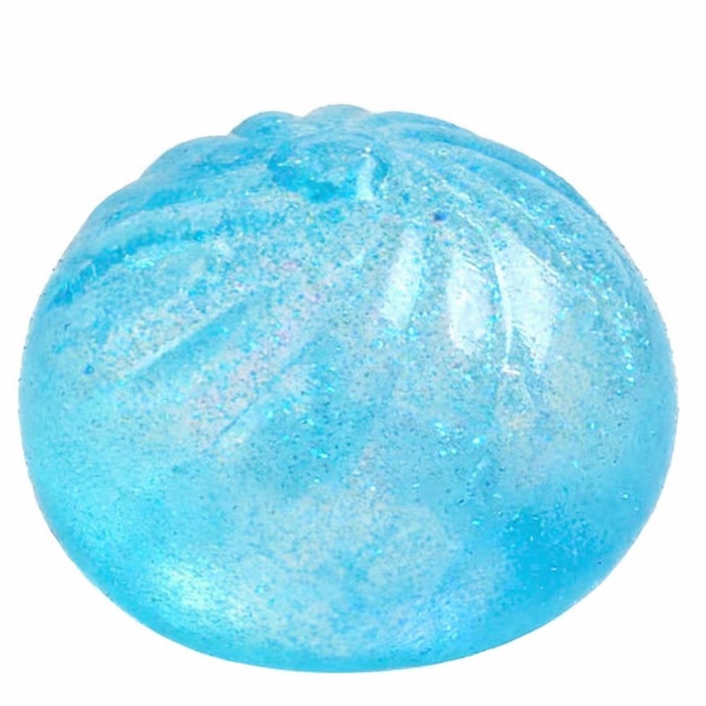 VIRAL Squishy BLUE Glitter Dumpling 2.5” Squishy Bun