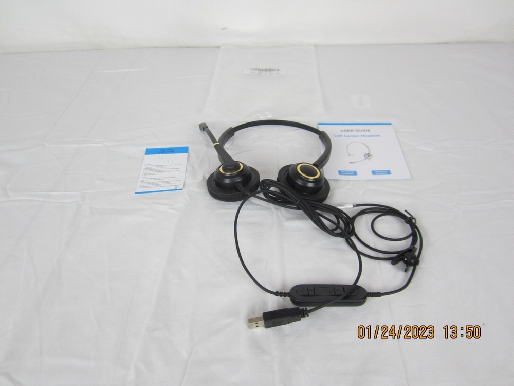 Wired Usb Call Center Headset With Microphone