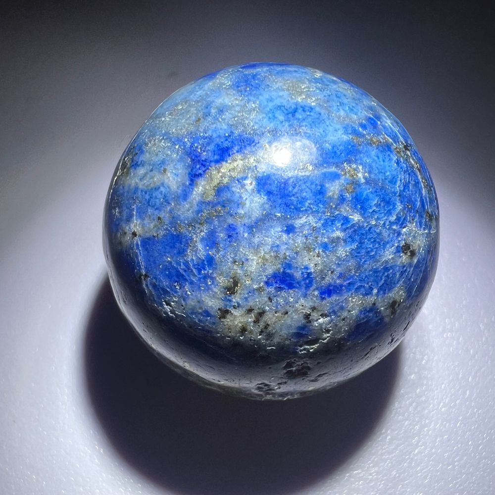 Lapis Lazuli Meditation Sphere UV Reactive
