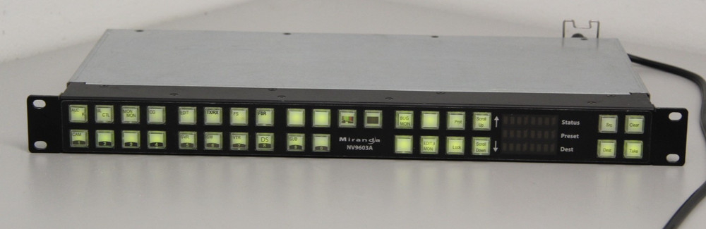 Miranda Nvision Rack Mount Router Control Panel NV9603A