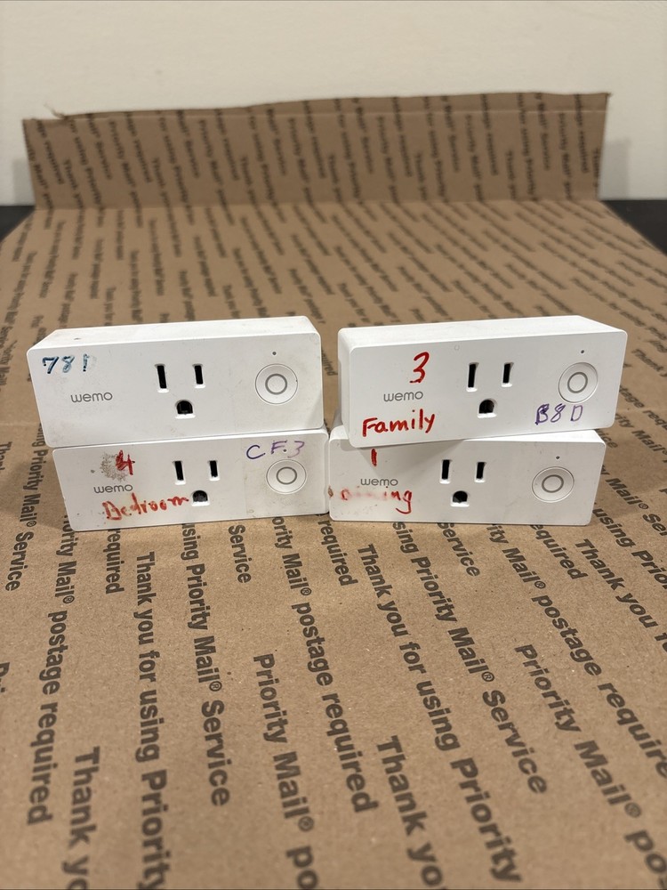 Belkin Wemo Mini Smart Plug 4 Pack UNTESTED