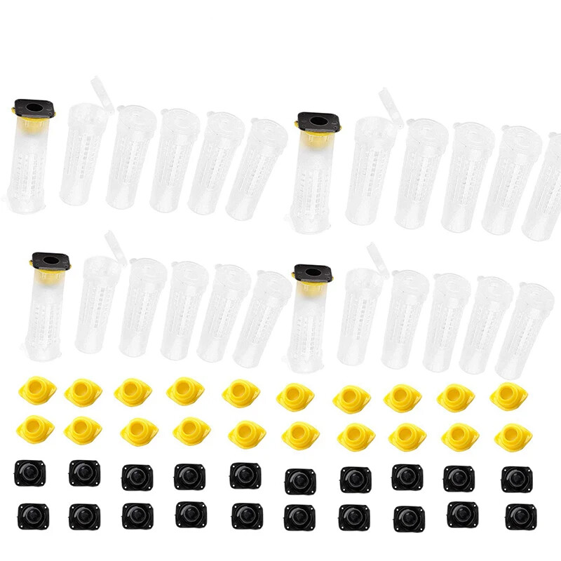 Beekeeping Queen Bee Roller Cages Queen Bee Rasing Rearing Cell Cup Kit Holder