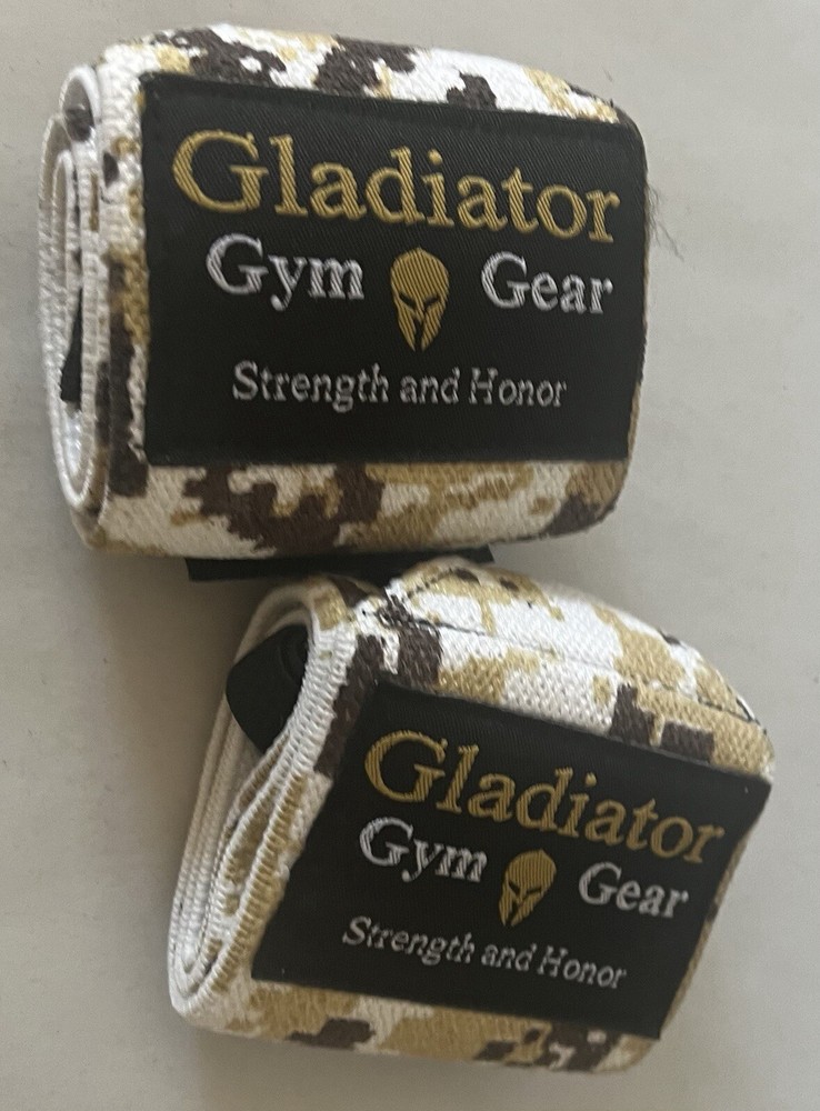 Gladiator G3 Lifting Wrist Wraps Camo Pattern (Opened Package)