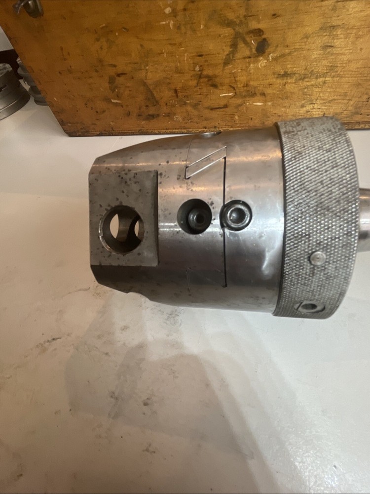 R8 ENCO AUTO FACING AND BORING HEAD WITH CASE & ATTACHMENTS