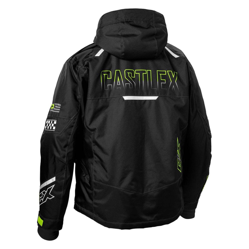 Castle X Strike G6 Snowmobile Jacket - Black/Hi-Vis