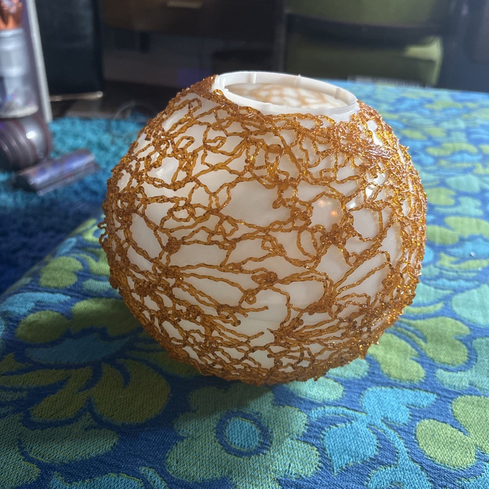 mcm spaghetti spun lucite lamp