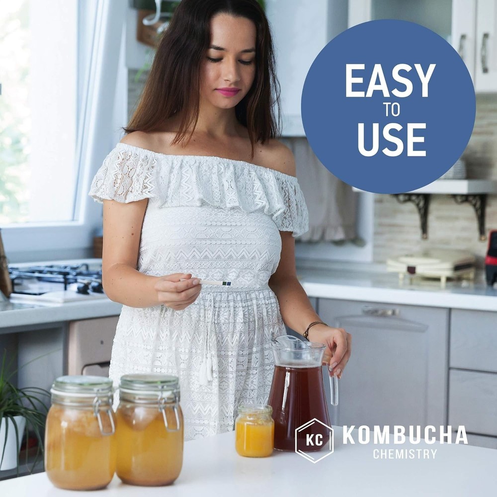 pH Strips for Kombucha Brewing 0-6 0.5 Intervals 100pc Kit