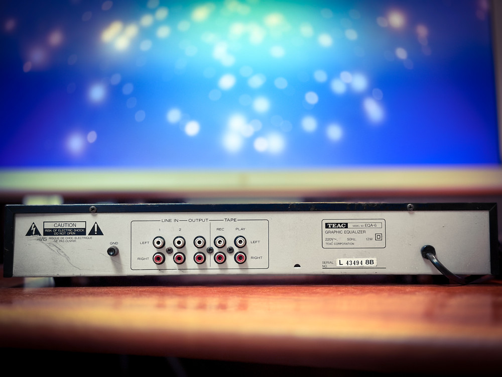 TEAC EQA-6 🌈RaRe🌈 Vintage Stereo Graphic Equalizer