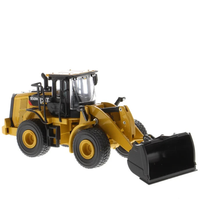 1:64 Cat 950M Wheel Loader with Log Fork + Bucket Attachment #85635