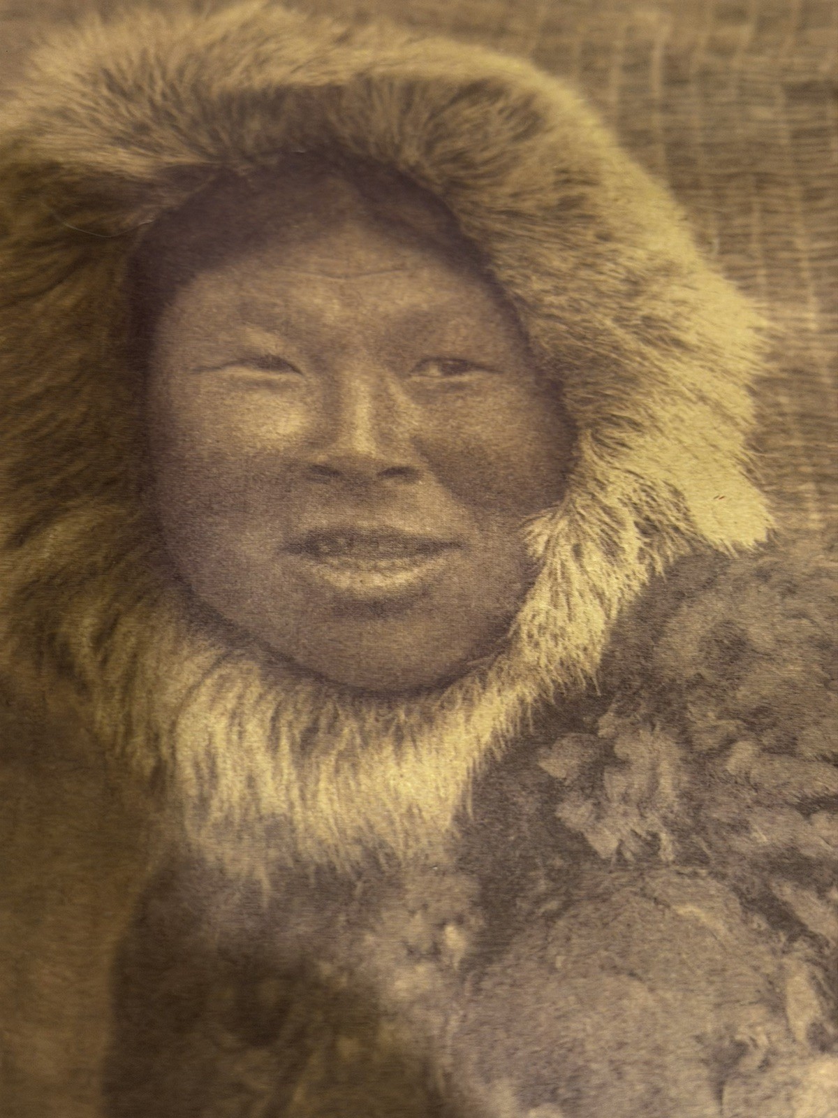 VINTAGE EDWARD CURTIS PHOTO / WOMAN & CHILD NUNIVAK/ ALASKA INUIT, ESKIMO