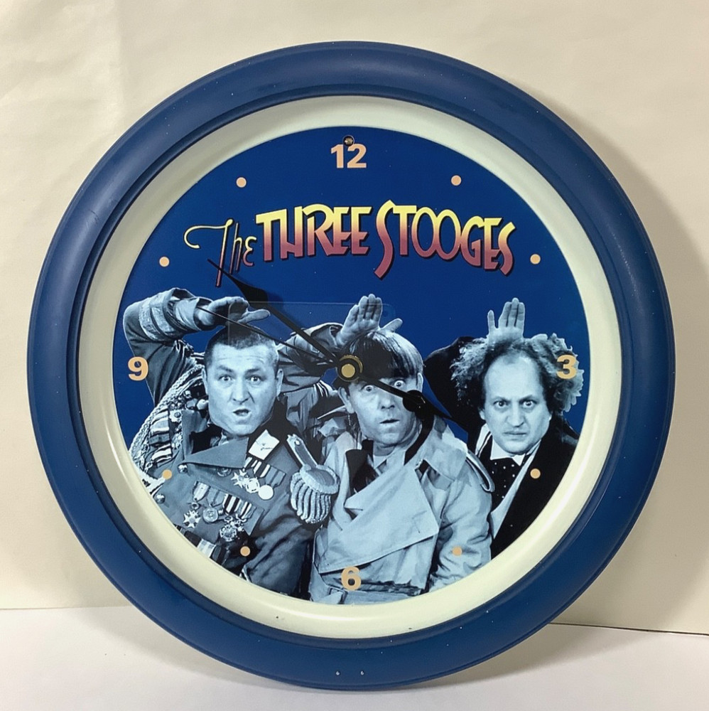 Tested. 13" The Three Stooges Talking Wall Clock