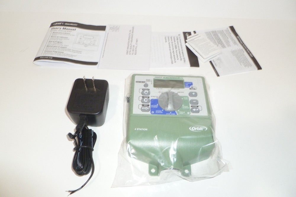 NEW Orbit WaterMaster 4 Station Dual Program Sprinkler Timer Model 57194