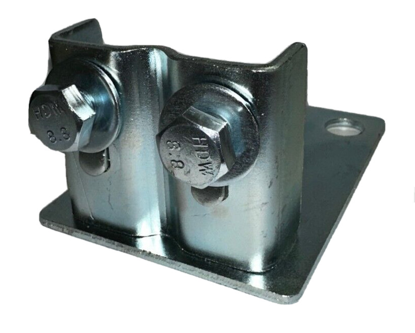 (50) Pallet Racking Universal Foot Plates for Upright; Nuts, Bolts, Washer added