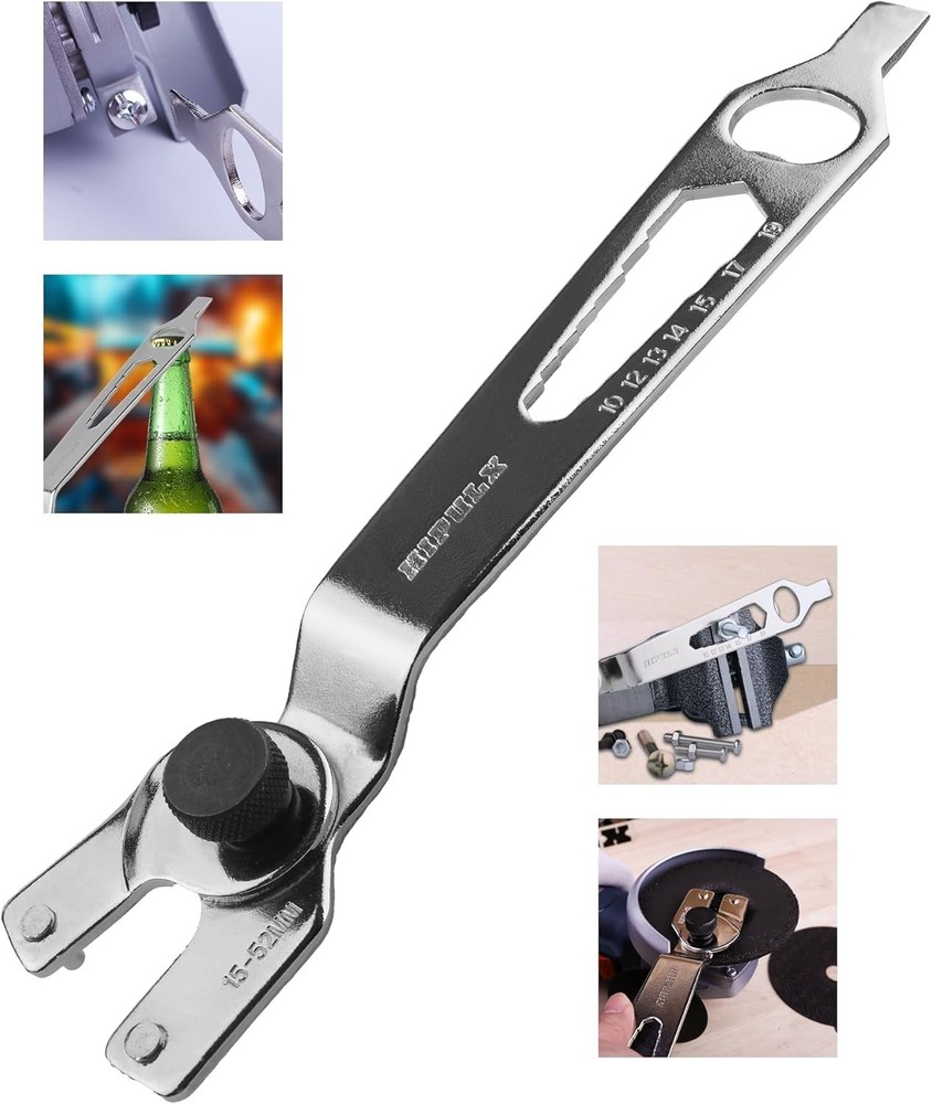 4-in-1 Angle Grinder Wrench | Multi-Function Pin Spanner | 9/16"-2 1/16"