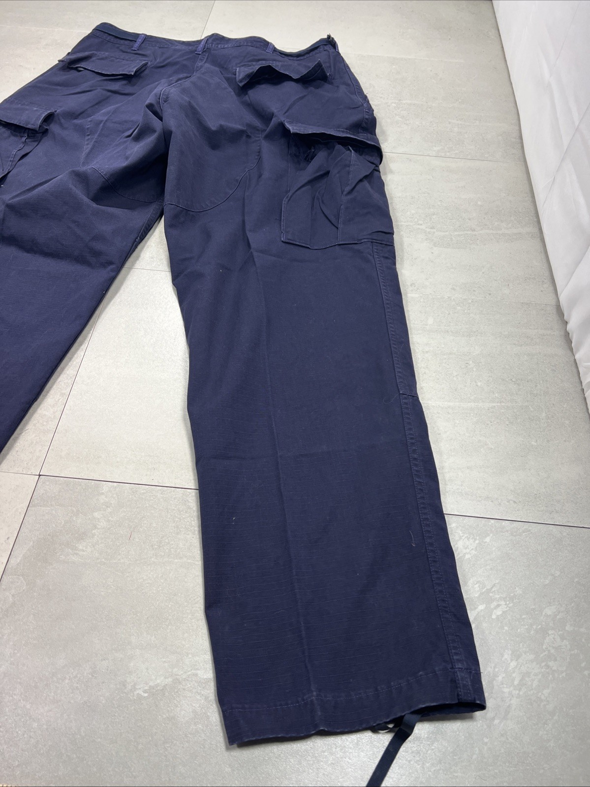 USCG Coast Guard Pants Sz Large Reg Blue Operational Trousers Dress Ripstop USGI