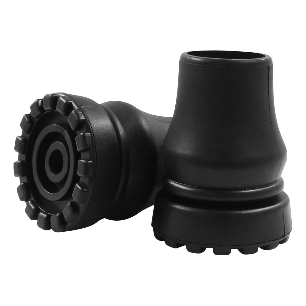 Rubber Cane Tips Heavy Duty Walking Stick Replacement 2 Pack