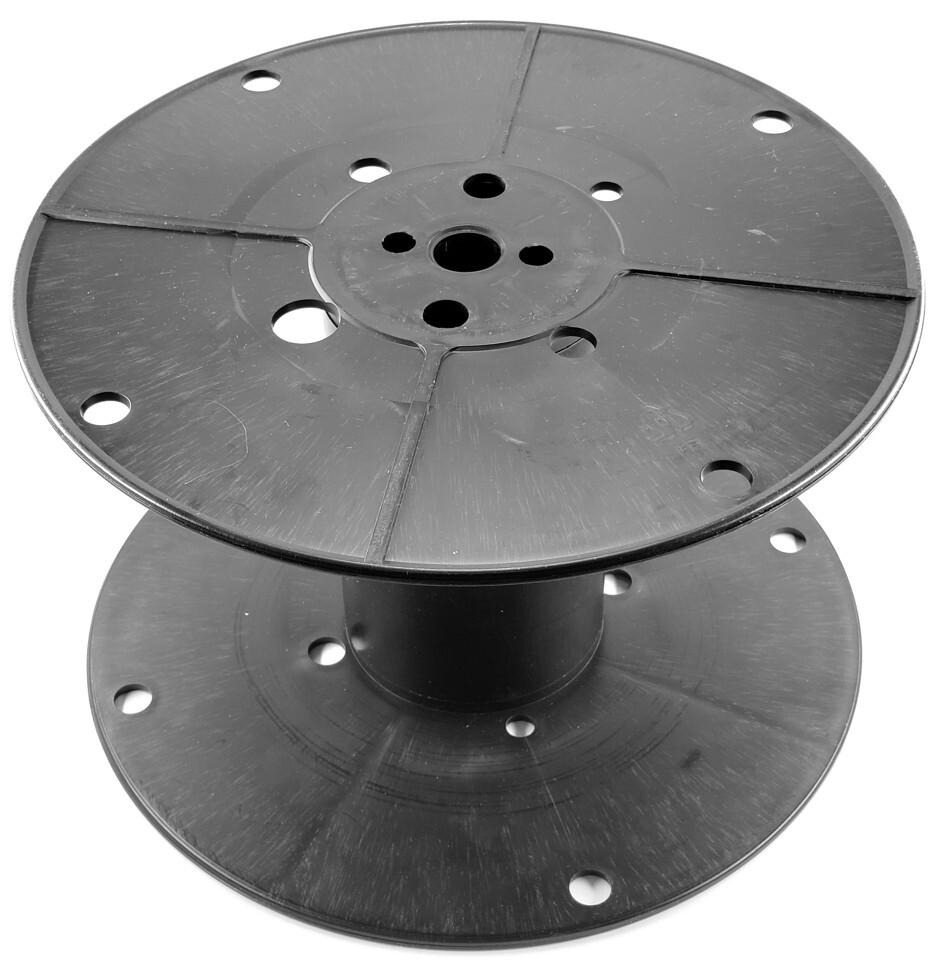 Used Large Plastic Spools for Wire/Cable - 10 1/2" Diameter, 6 1/4" Flat-to-Flat