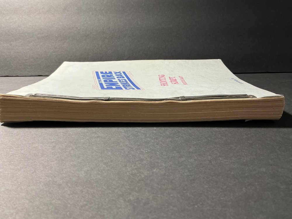 Empire Strikes Back Fourth Draft Shooting Script Oct 24 '78 Lucasfilm Coded Copy