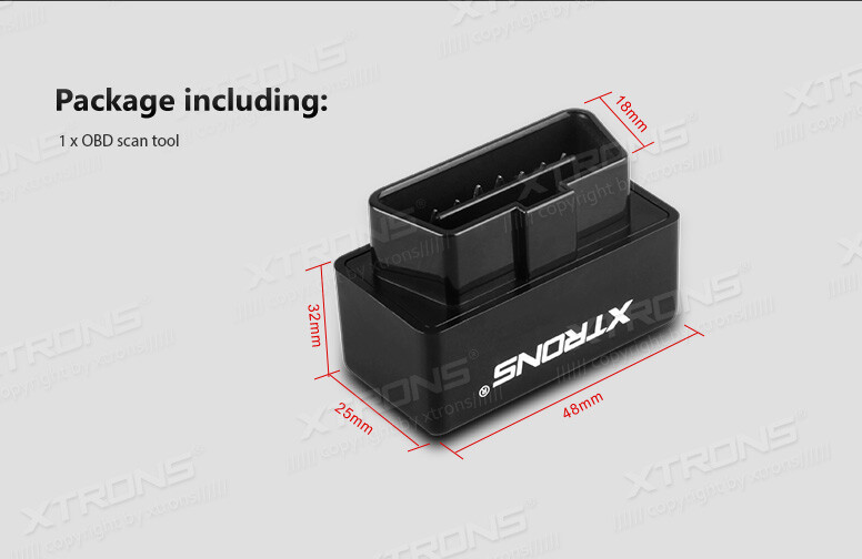 XTRONS OBD2 OBDII Scanner Bluetooth Scanning Tool Adapter for Android Car Stereo