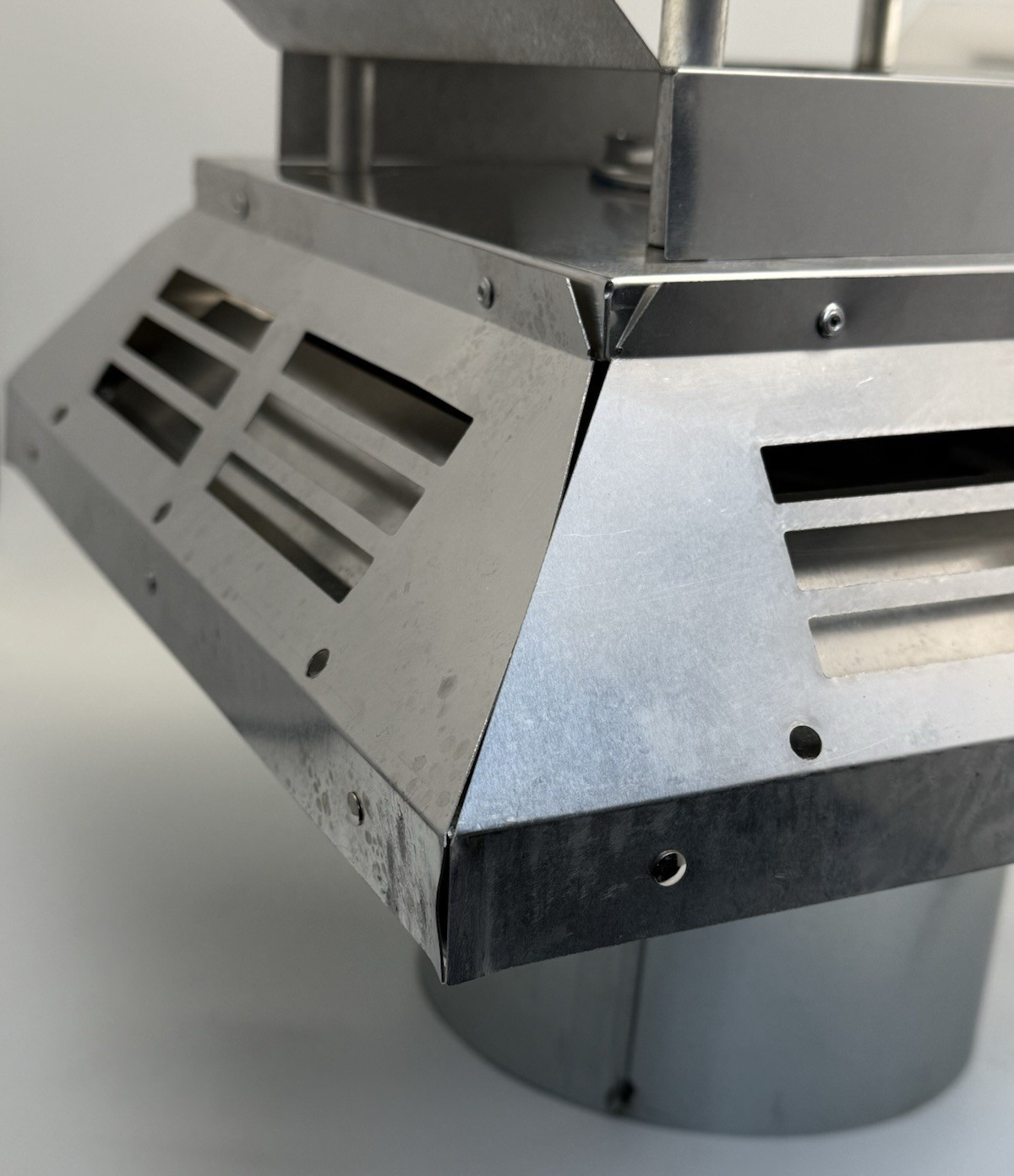 46DVA-HC Horizontal Square Stove Vent Horizontal Termination Cap 4" x 6 5/8"