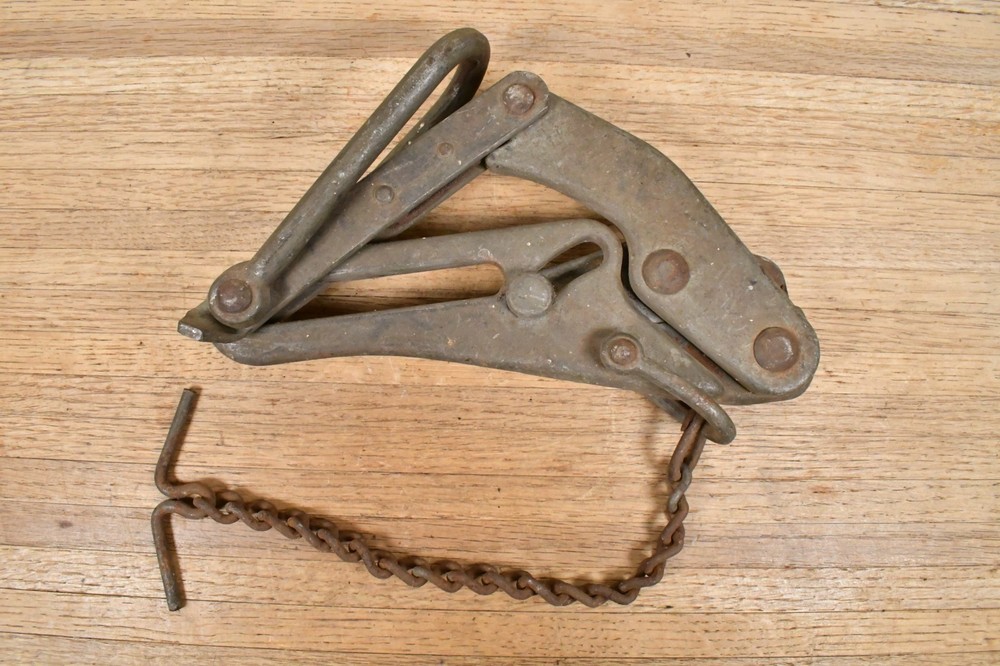 Vtg 1950's Bell System M Klein & Sons Cable Puller Wire Rope 3-55