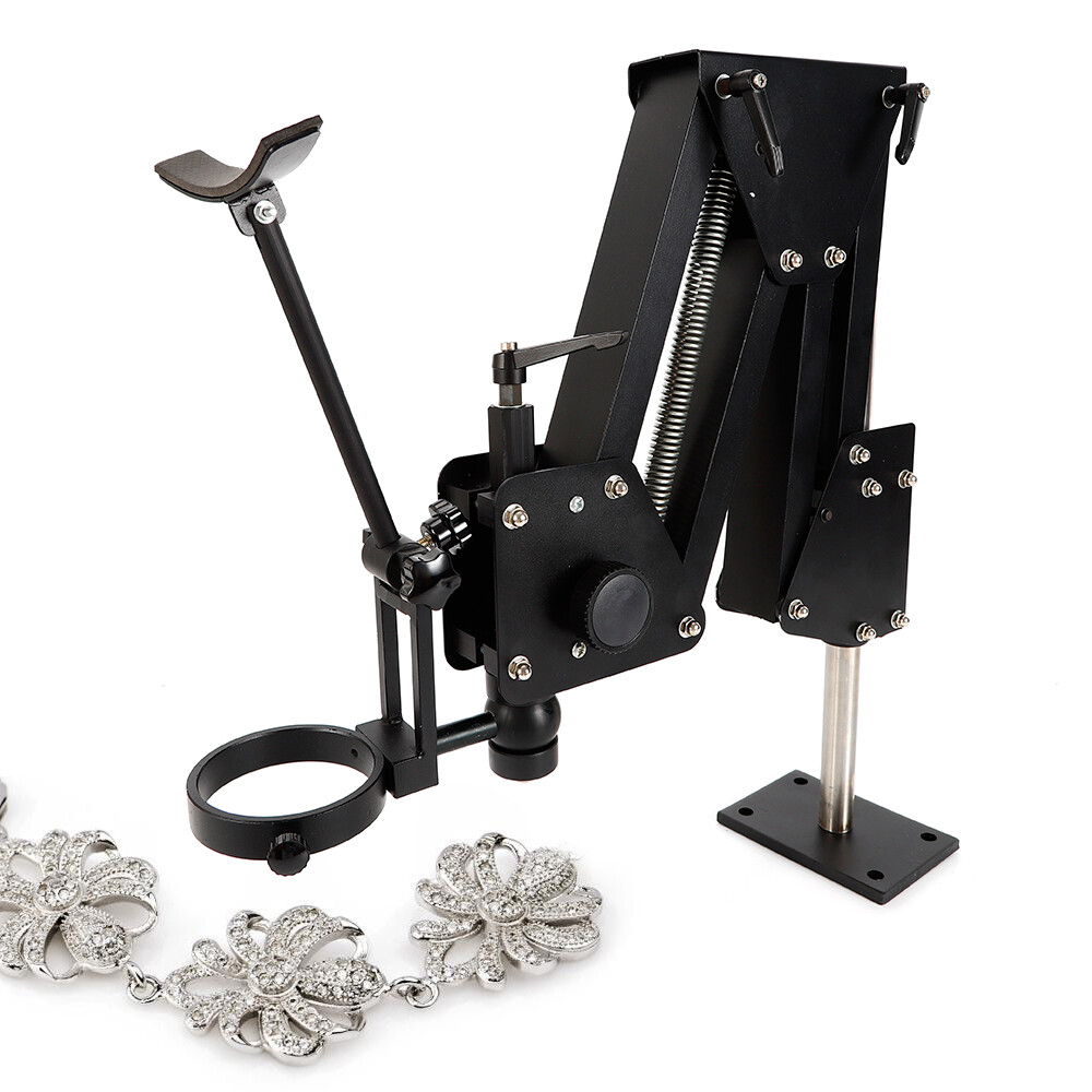 Microscope Stand Multi-directional Jewelry Inlaid Stand for Micro-setting Tool