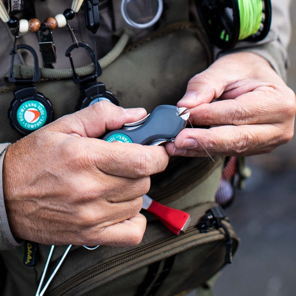 Fishing Line Cutter SNIP Tool with Retractable Tether for Clean Braid Cuts