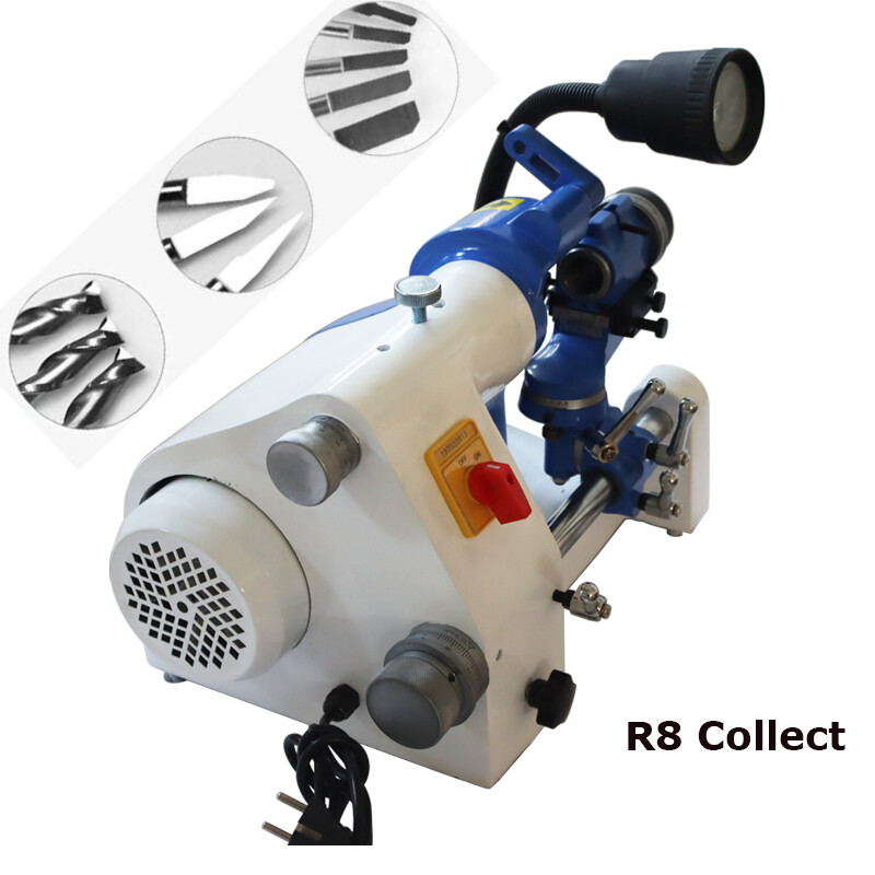 Updated R8 Collets Sharpener End Mill Lathe Drill Bit Knife Grinder w/Accessory