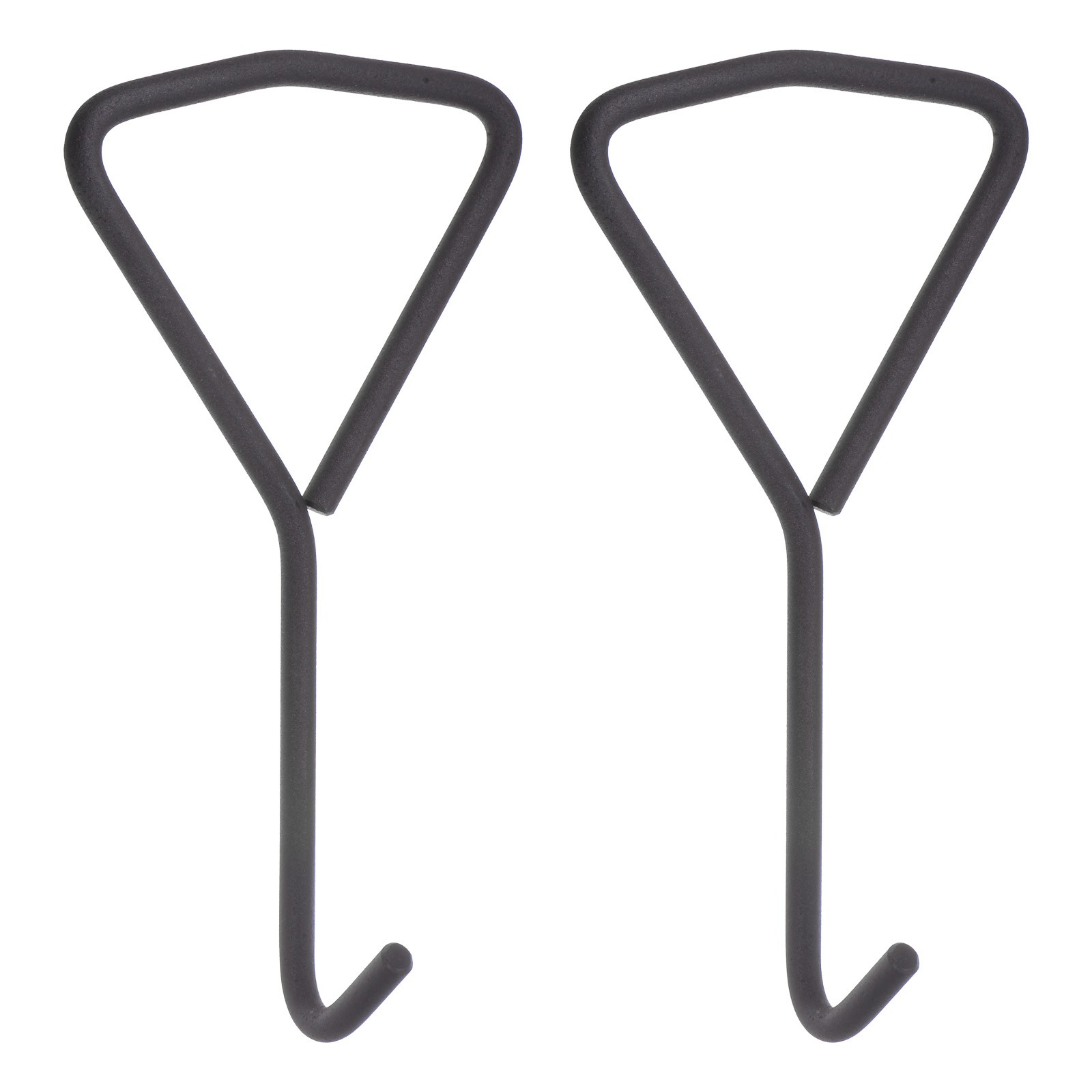 2pcs 9.8" Manhole Hook for Manhole Covers Storm Drain Cover Carbon Steel Black