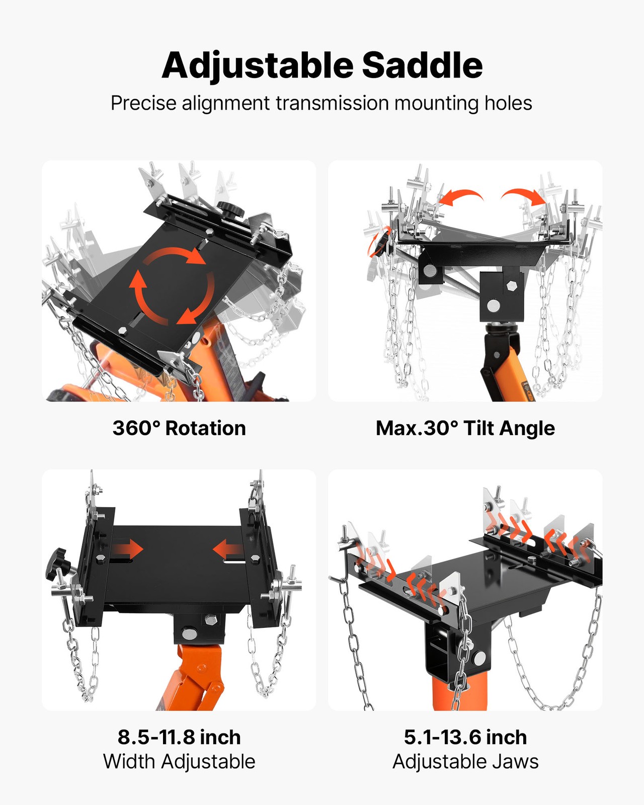 VEVOR Transmission Jack Adapter 1100 lbs Heavy-Duty Lift Adapter for Floor Jack
