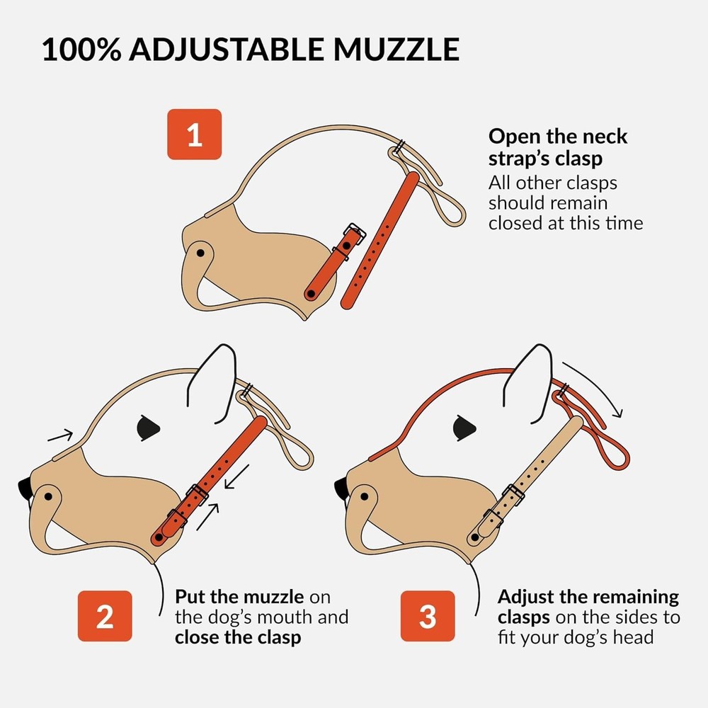Pitbull Am Staff Basket Muzzle - Genuine Leather-