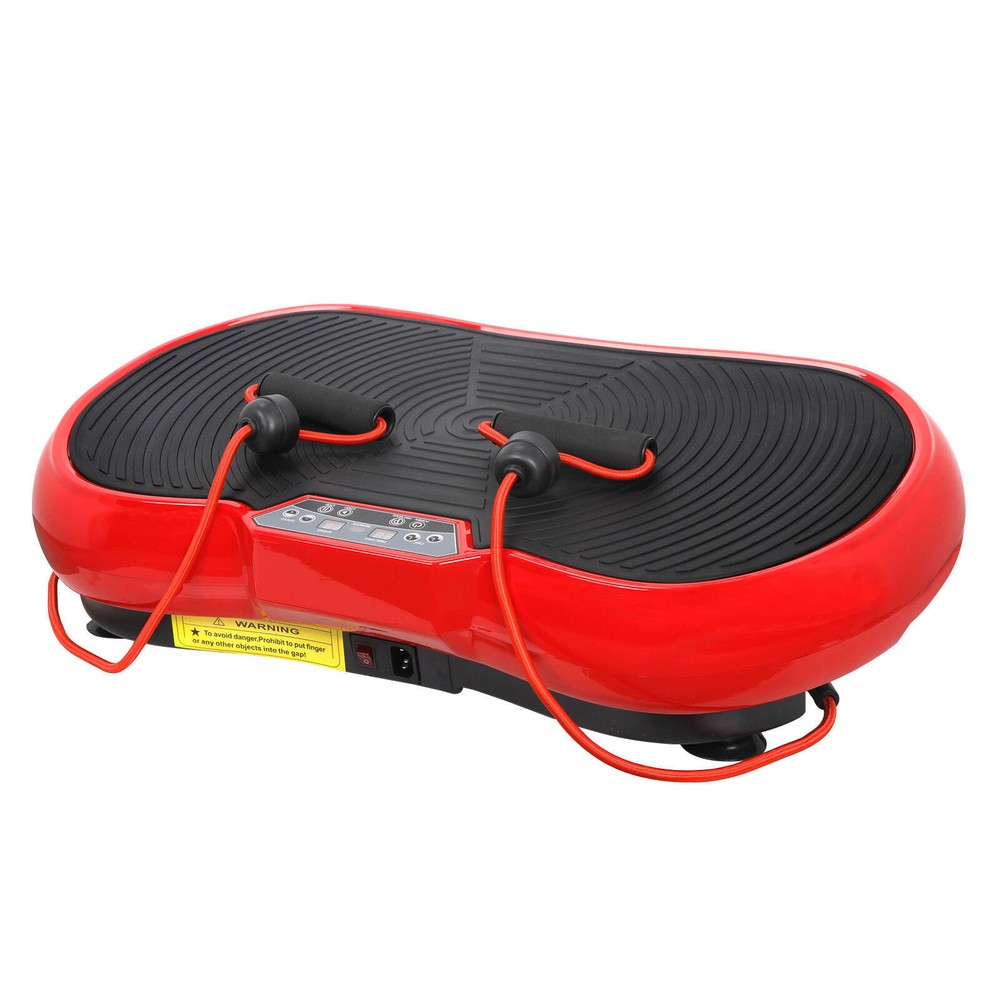 Vibration Plate Exercise Machine Vibration Platform Machine W/Bluetooth Red