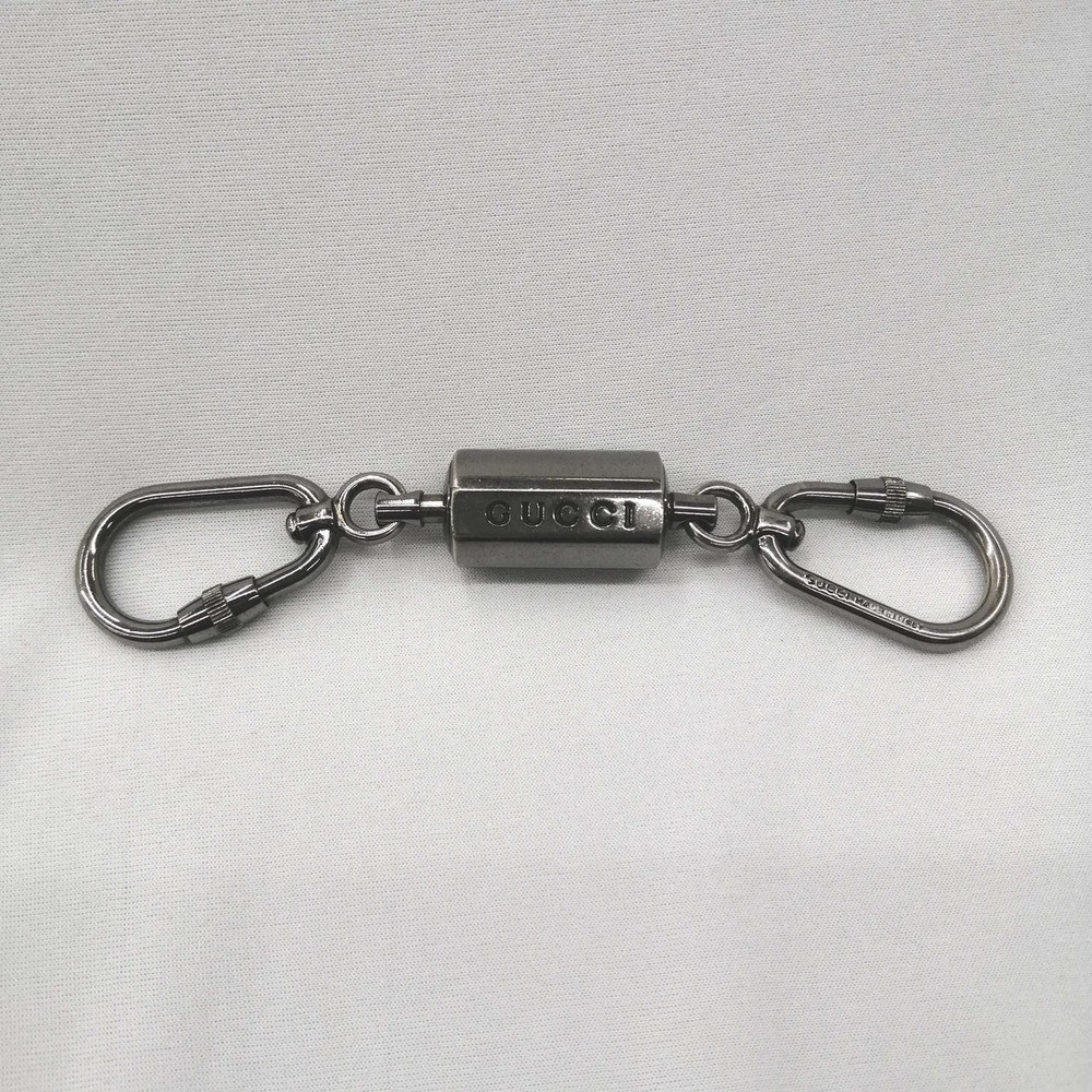 GUCCI Carabiner Keyring Silver