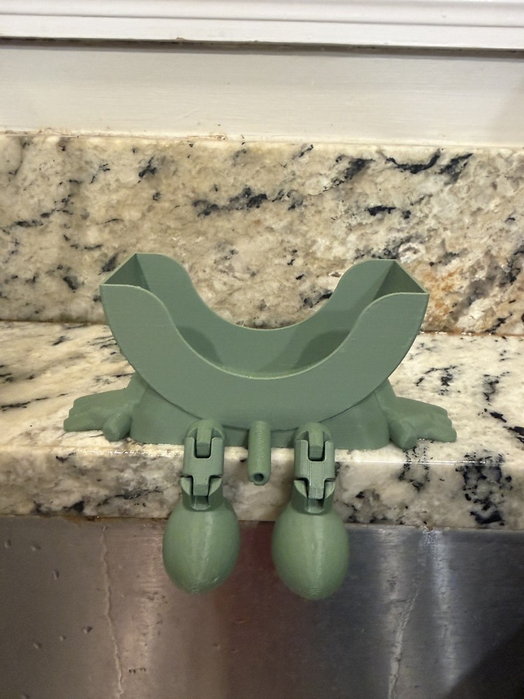 Articulating Scrub Daddy Holder | 3D-Printed Sink Accessory | Fun Kitchen Decor