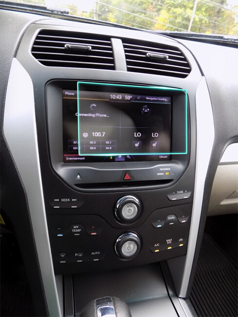 Crystal Clear Screen Protector for 2011 Ford Explorer Vehicle Navigation