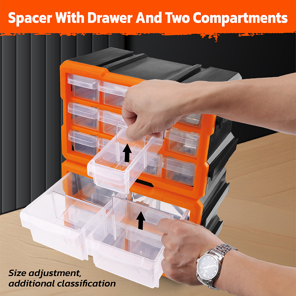 5/16/21 Drawers Storage Cabinet Tool Box Bin Chest Case Parts Organizer Divider